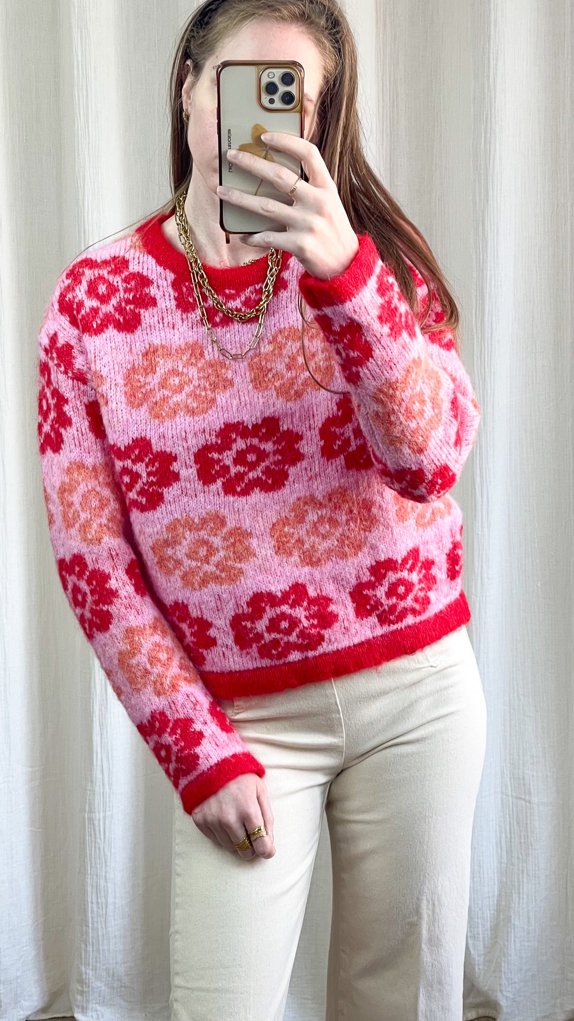 Pull Harmony - Pull imprimé fleurs