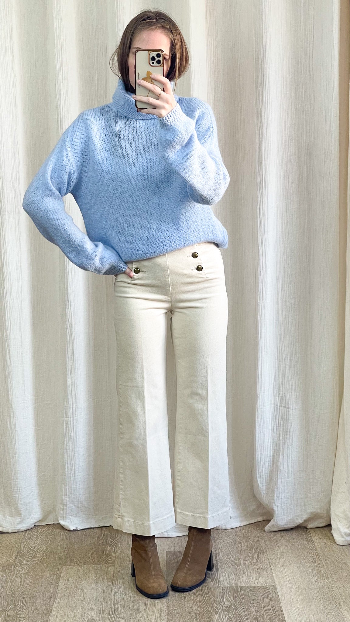 Pull Alicia - Pull col roulé en mohair