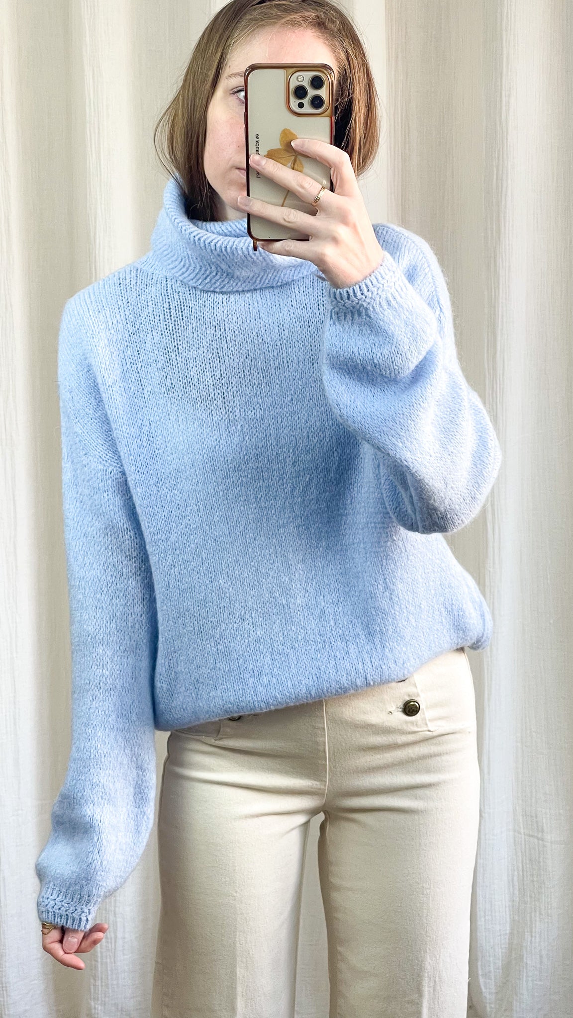 Pull Alicia - Pull col roulé en mohair