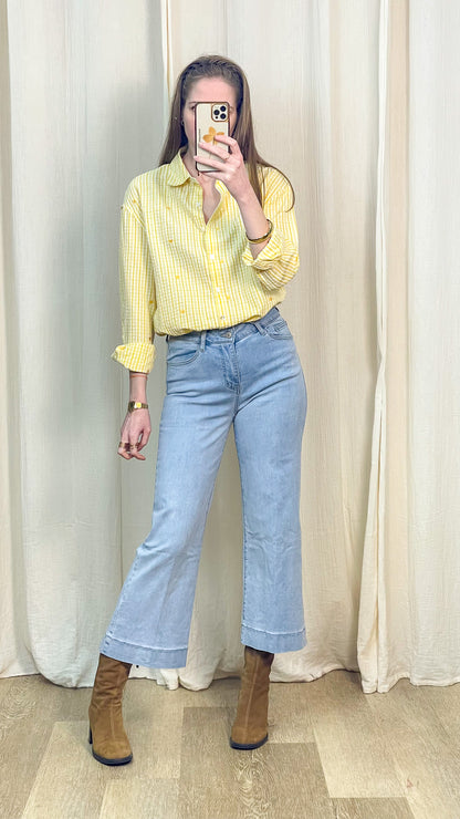 Chemise Ingrid – Chemise vichy avec coeurs bordés