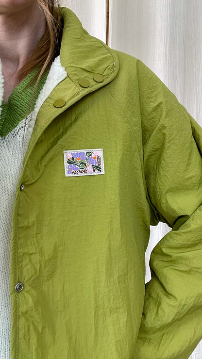 Veste Olive – Veste réversible sherpa vert olive