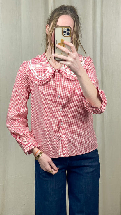 Chemise Colette – Chemise vichy avec col Claudine
