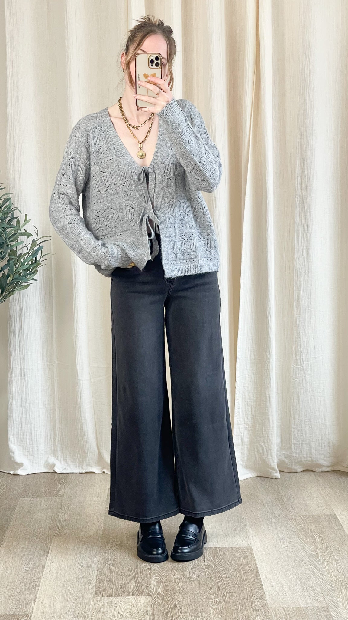 Gilet Uma - Maille ajourée à nouer