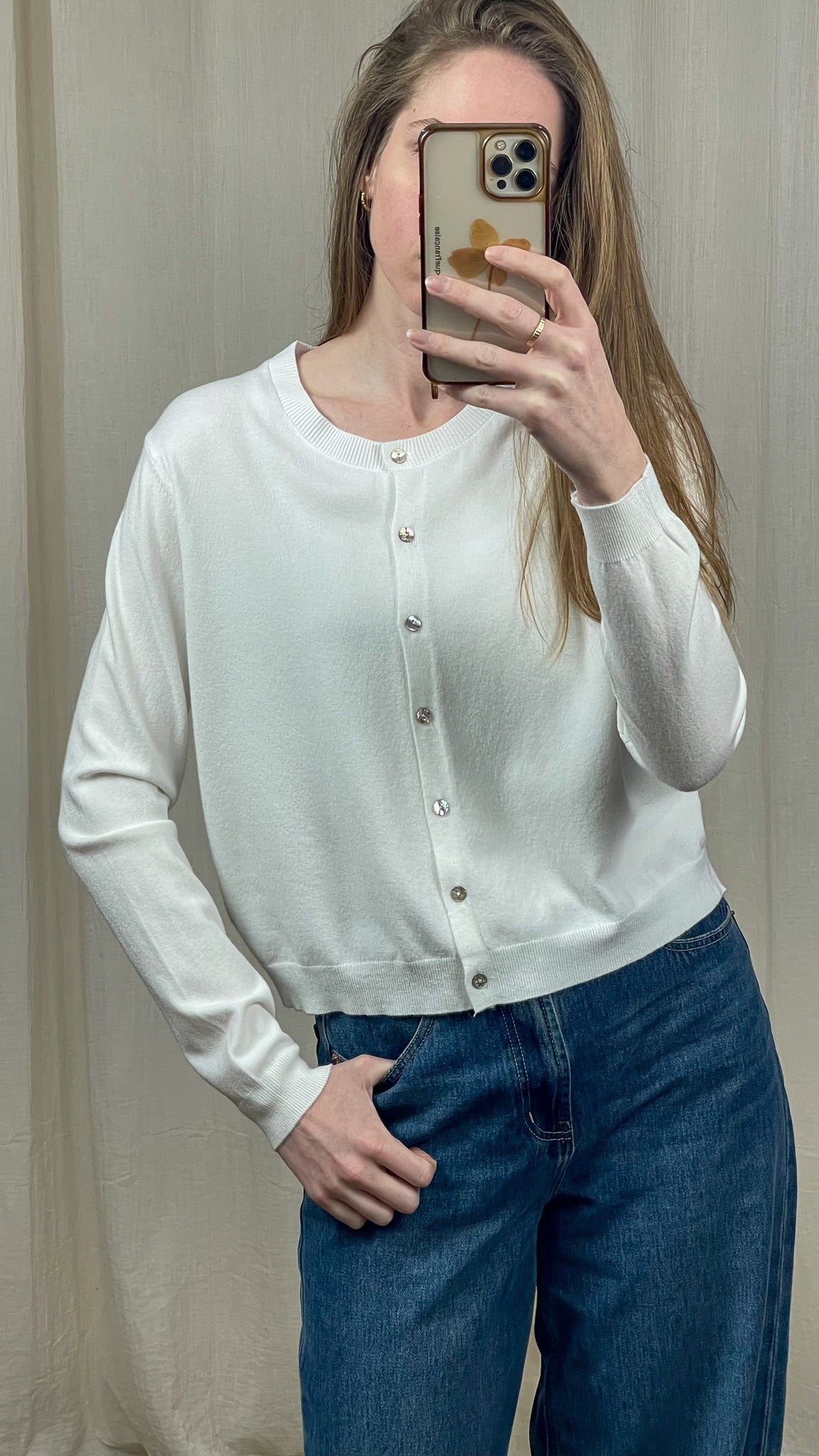 Gilet col rond basique