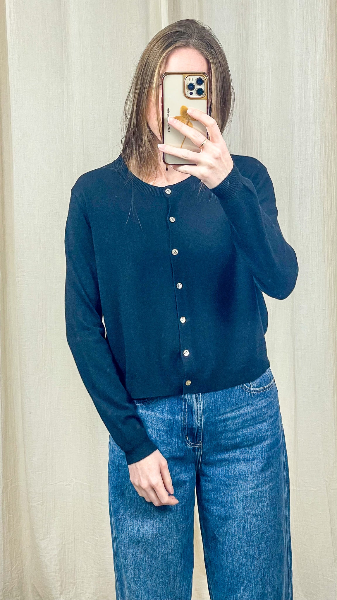 Gilet col rond basique