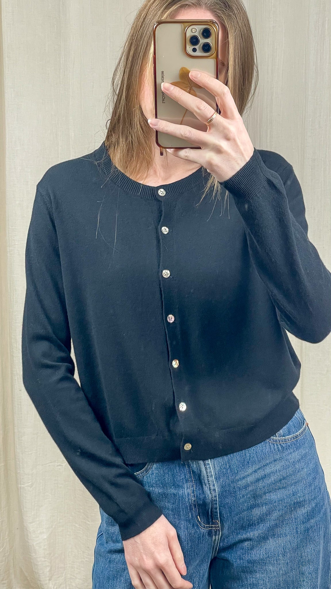 Gilet col rond basique