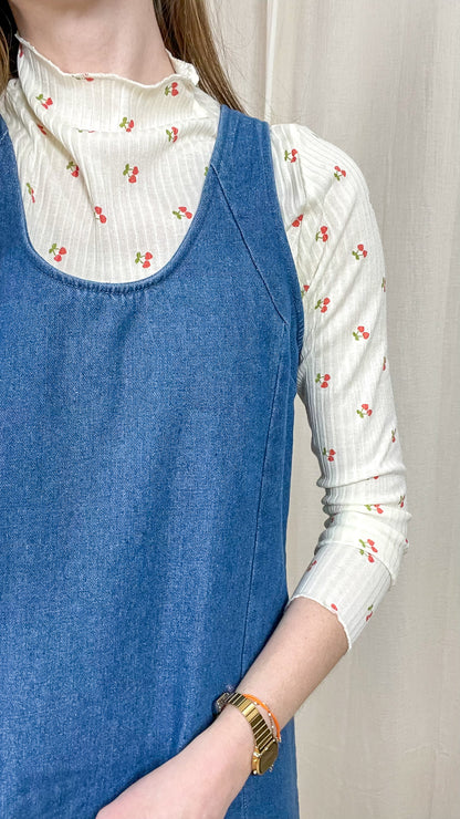 Robe Salomé – Robe chasuble en denim