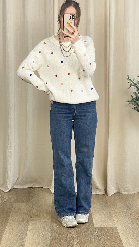 Pull Alice - Maille avec broderies