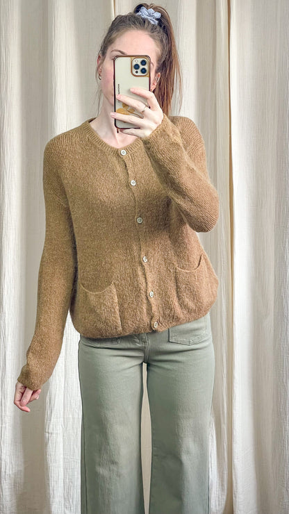 Gilet Lison - Gilet en baby alpaga boutonné avec poches