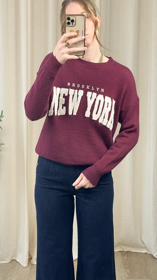 Pull NY - Pull avec écriture New York