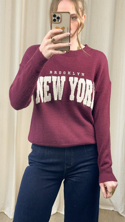 Pull NY - Pull avec écriture New York