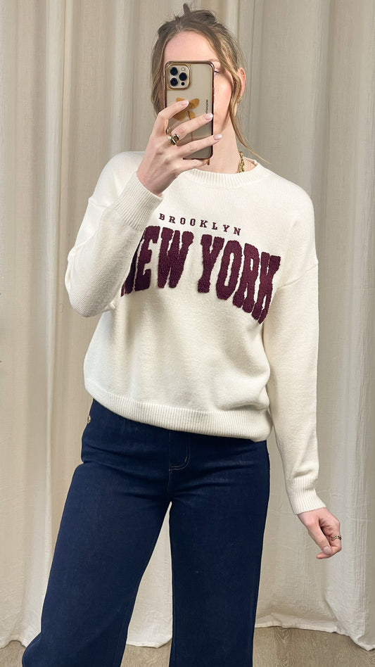 Pull NY - Pull avec écriture New York
