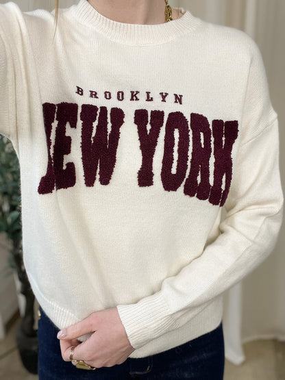 Pull NY - Pull avec écriture New York