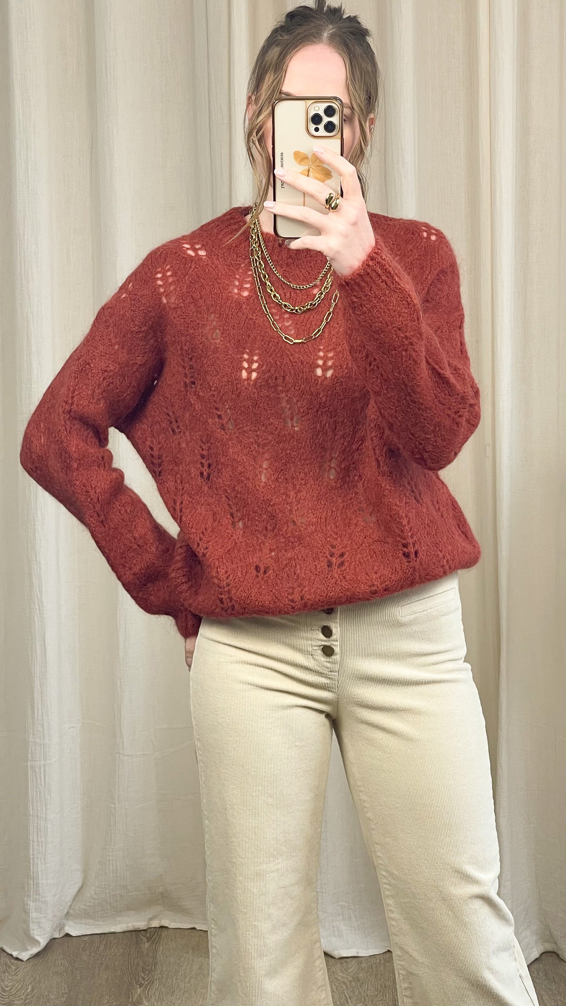 Pull Isadora - Pull ajouré en mohair