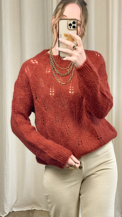 Pull Isadora - Pull ajouré en mohair