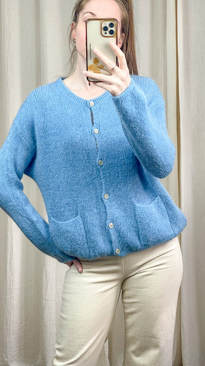 Gilet Lison - Gilet en baby alpaga boutonné avec poches