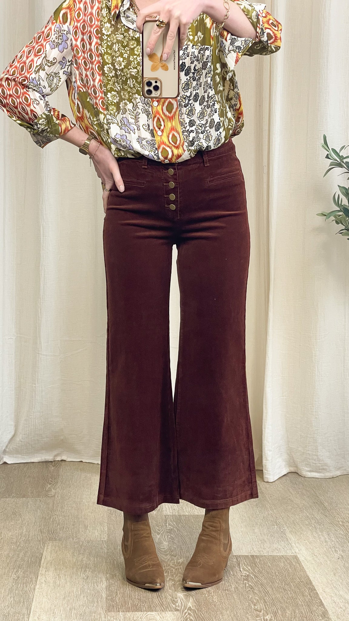 Pantalon Valentina - Pantalon en velours côtelé Oraije