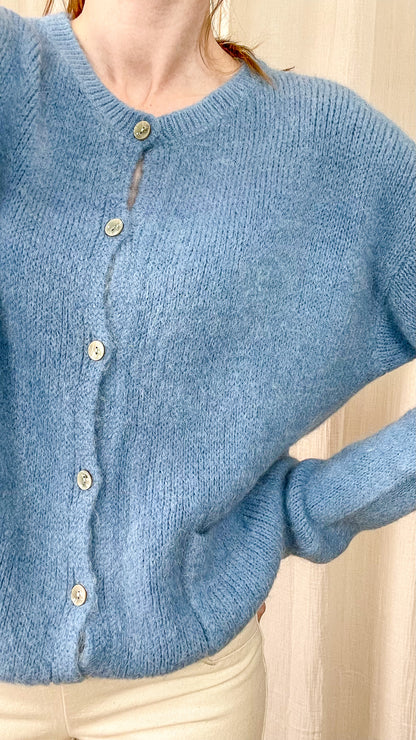Gilet Lison - Gilet en baby alpaga boutonné avec poches
