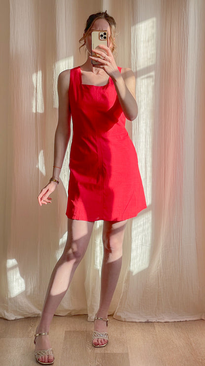 Robe Célia – Robe courte évasée à bretelles larges