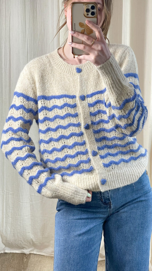 Gilet Tesi - Gilet à rayures en relief