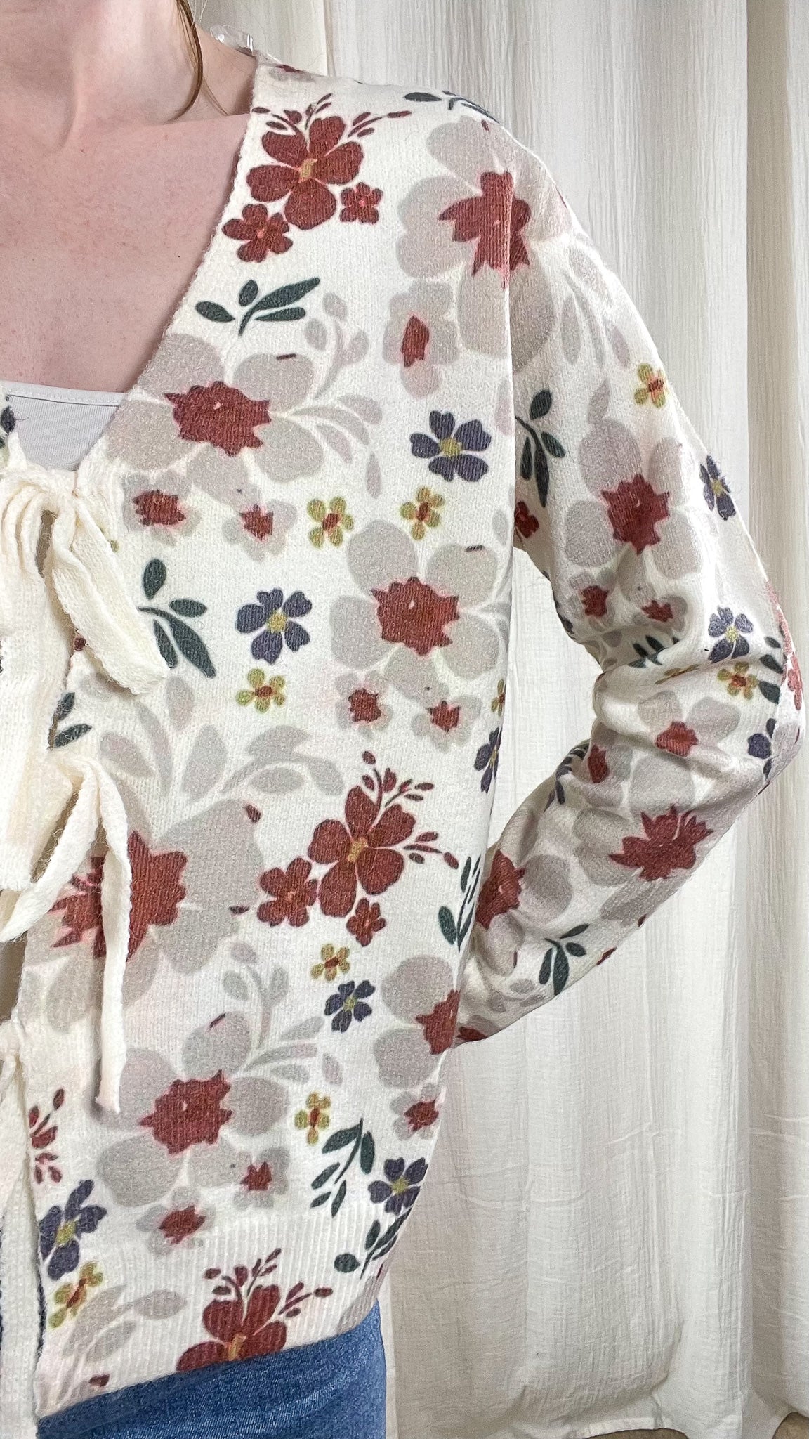 Gilet Mila - Gilet imprimé fleuri