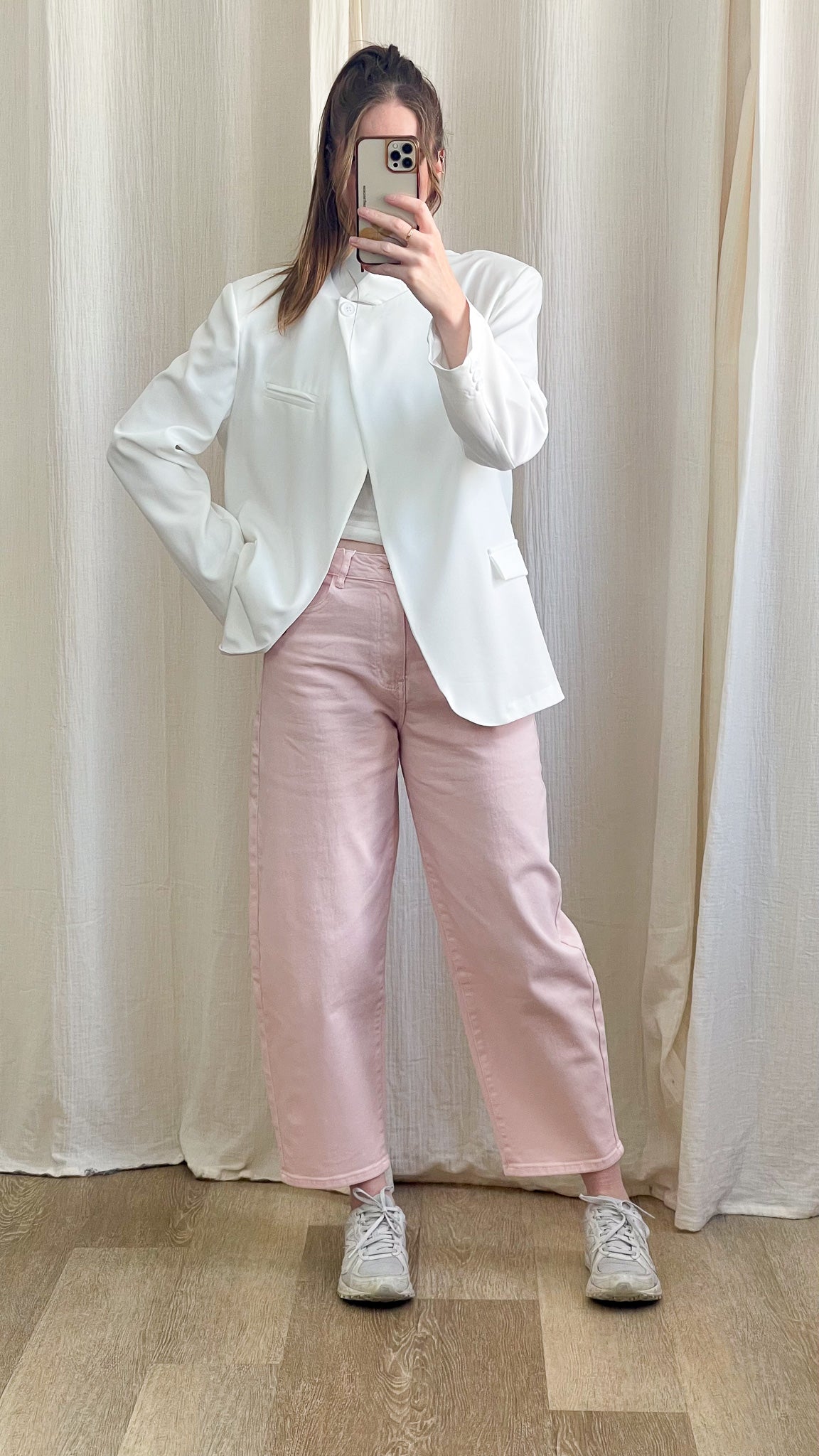 Blazer Valya – Blazer femme col montant coupe structurée