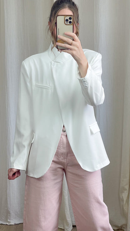 Blazer Valya – Blazer femme col montant coupe structurée