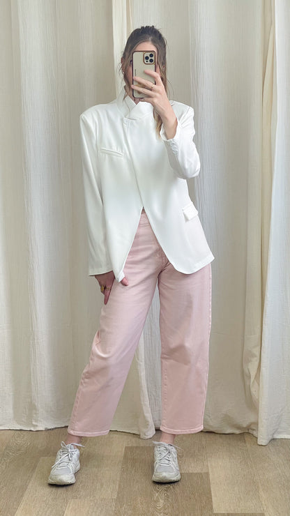 Blazer Valya – Blazer femme col montant coupe structurée