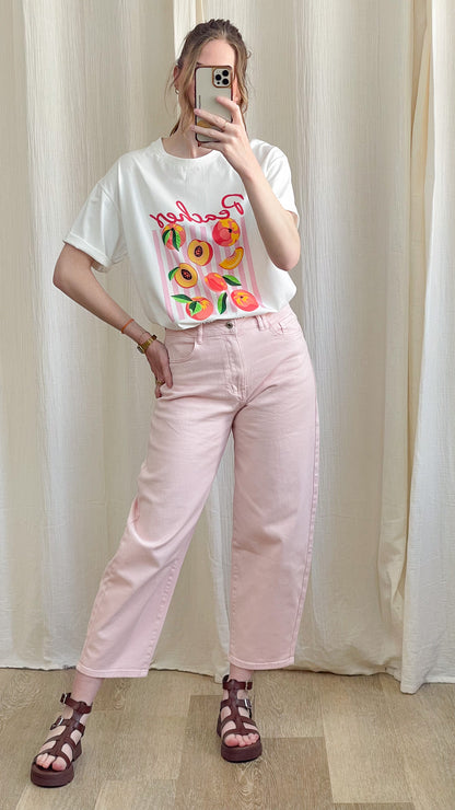 T-shirt Peaches – T-shirt imprimé pêches femme 100% coton