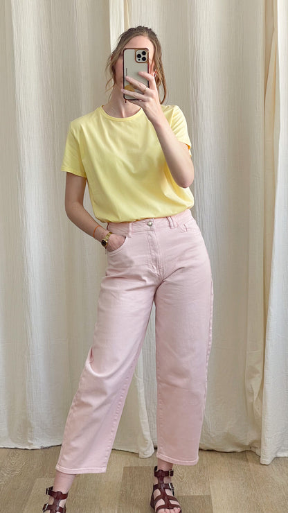 T-shirt oversize basique – T-shirt femme coupe ample col rond