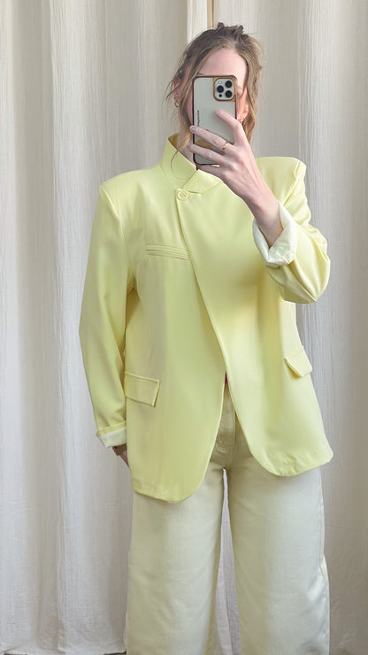 Blazer Valya – Blazer femme col montant coupe structurée