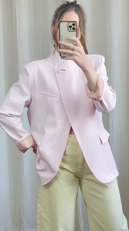 Blazer Valya – Blazer femme col montant coupe structurée