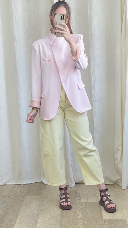 Blazer Valya – Blazer femme col montant coupe structurée