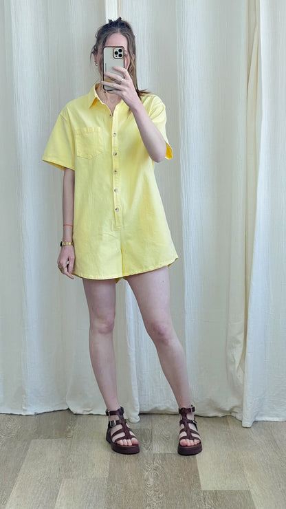 Combinaison Yuna – Combinaison short femme oversize en coton