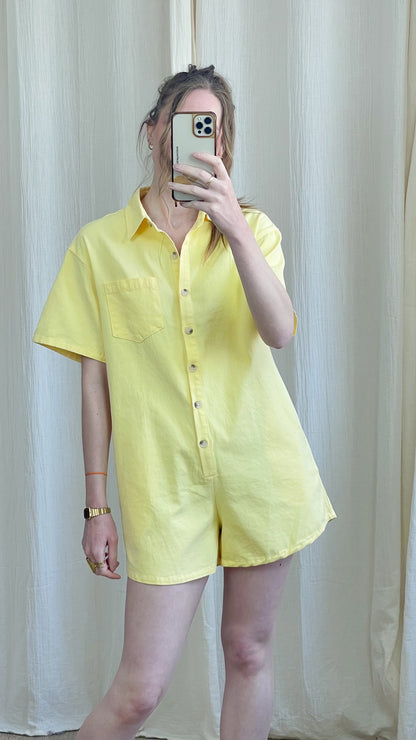 Combinaison Yuna – Combinaison short femme oversize en coton