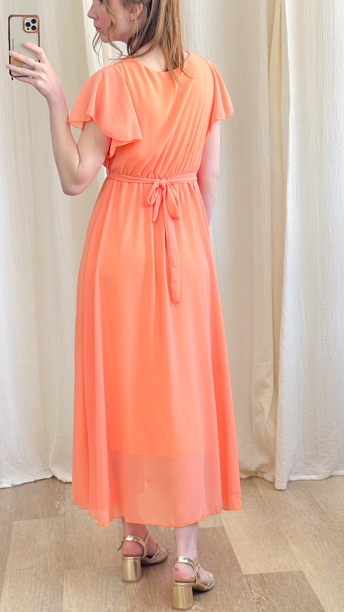 Robe Chloé – Robe longue fluide invitée mariage élégante