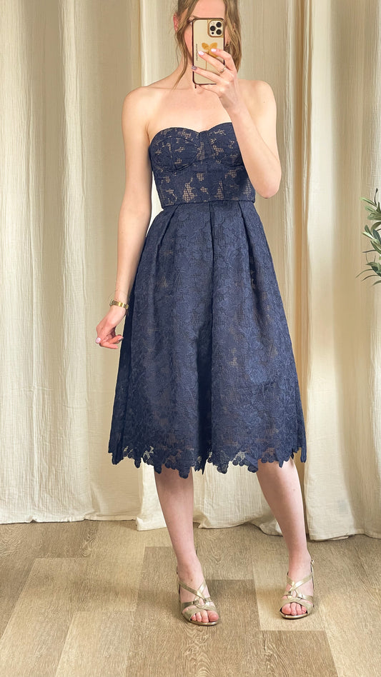Robe Salma - Robe bustier en dentelle