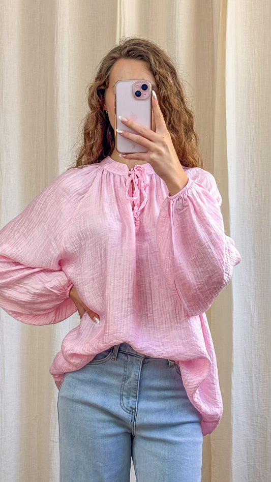 Blouse Héloïse - Blouse femme fluide à col lien