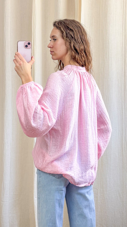 Blouse Héloïse - Blouse femme fluide à col lien