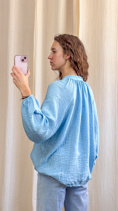 Blouse Héloïse - Blouse femme fluide à col lien