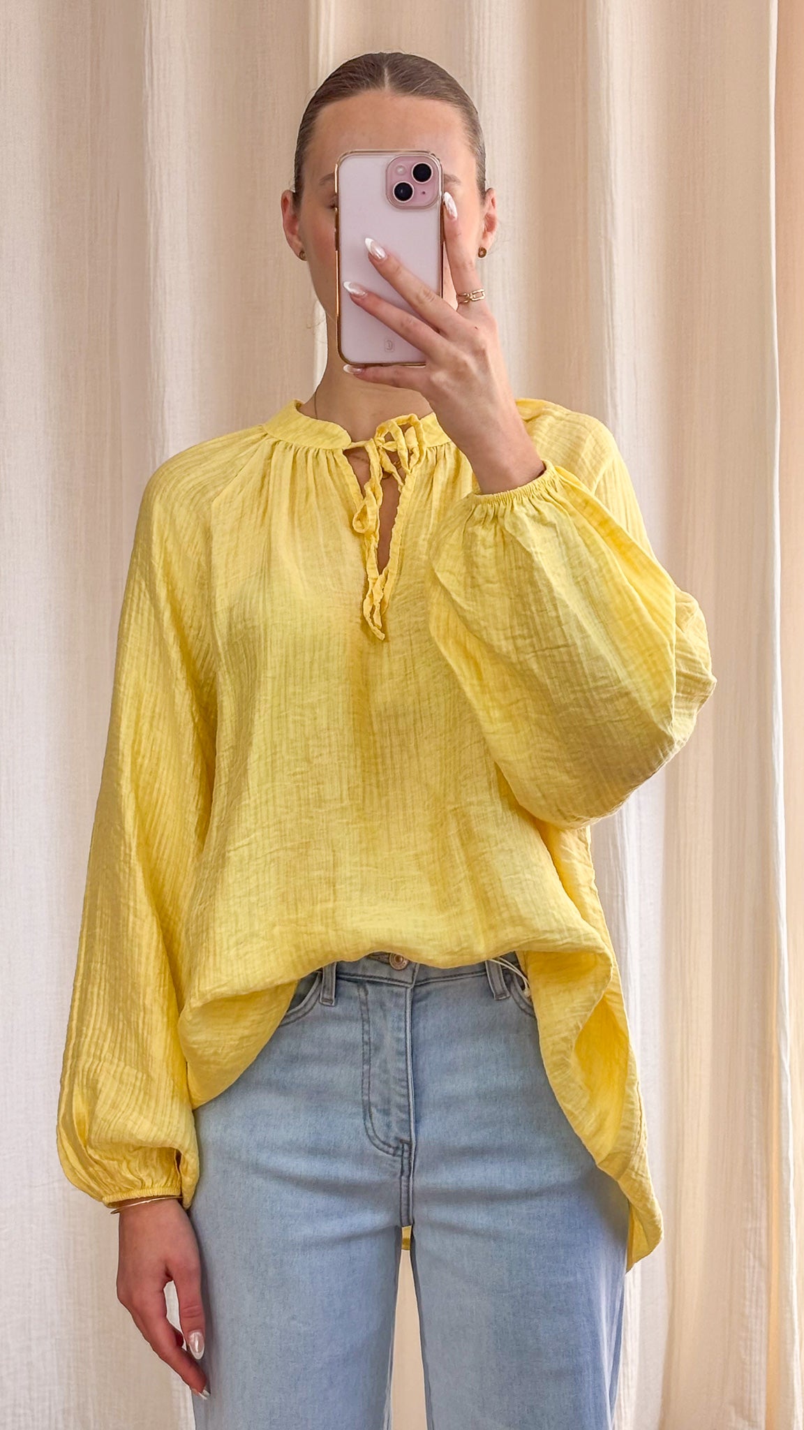 Blouse Héloïse - Blouse femme fluide à col lien
