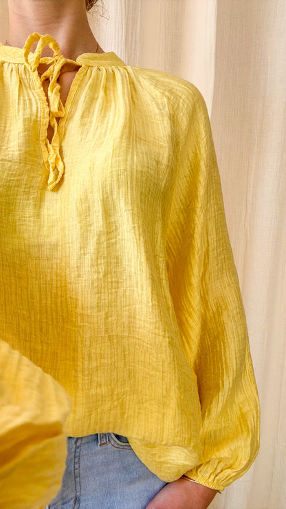 Blouse Héloïse - Blouse femme fluide à col lien