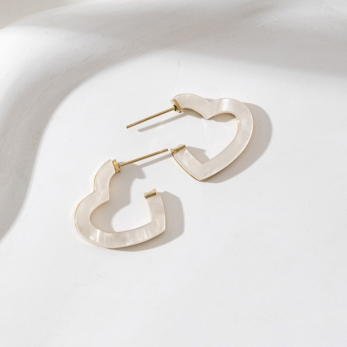 Boucles d'oreilles créoles coeurs