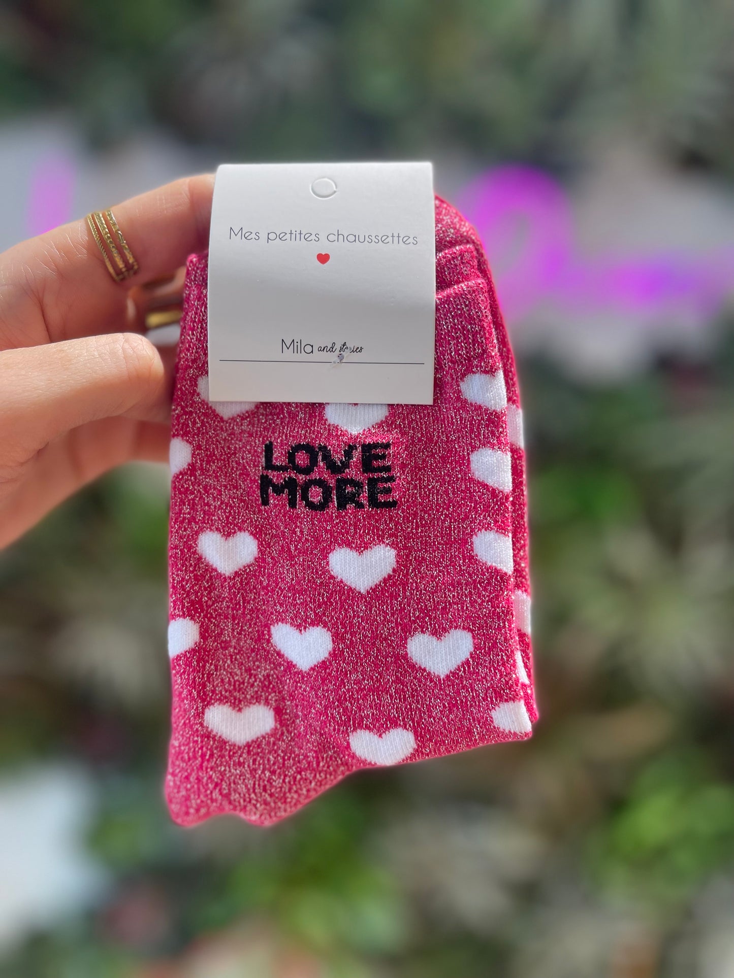 Chaussettes hautes LOVE MORE