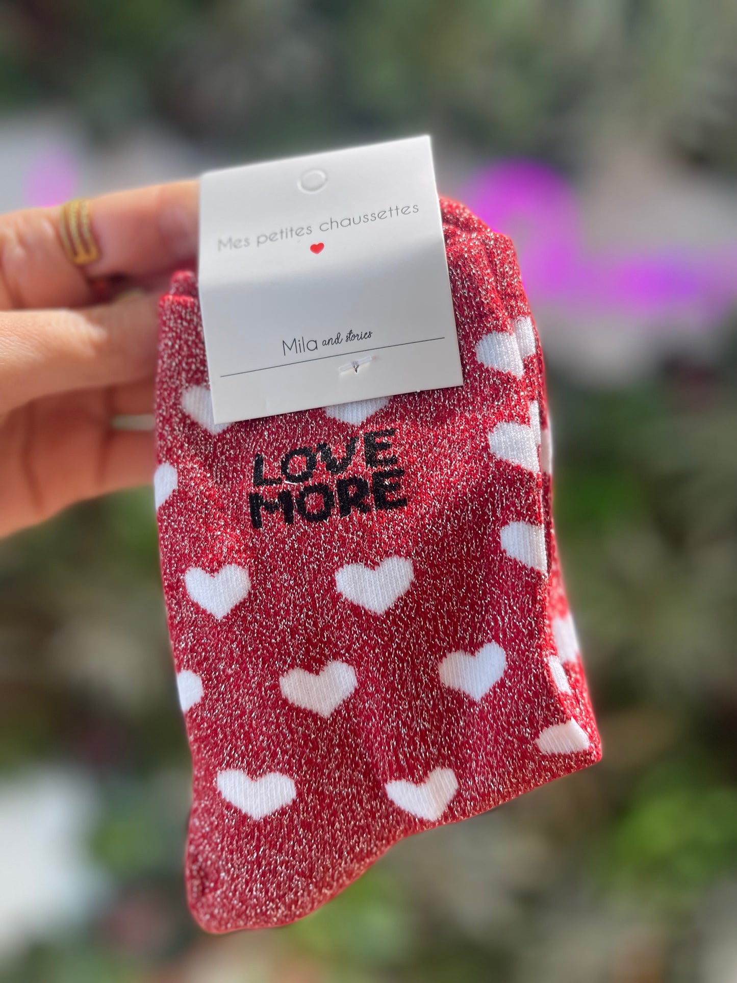 Chaussettes hautes LOVE MORE