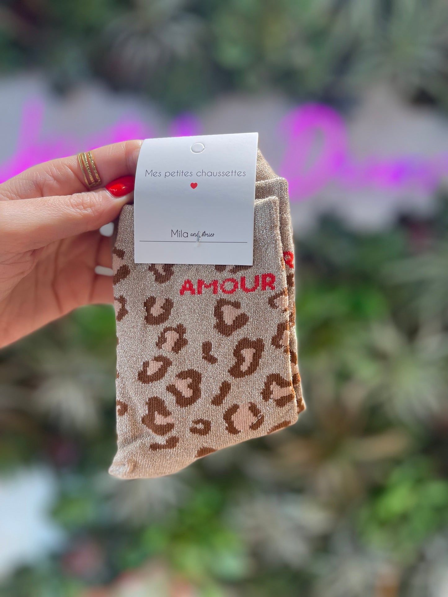 Chaussettes hautes AMOUR