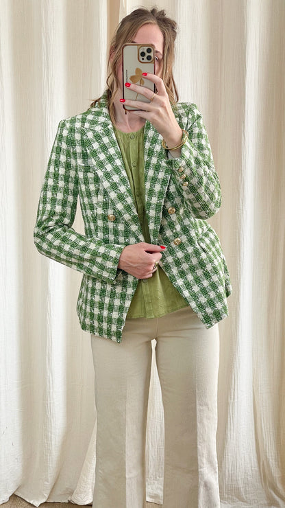 Blazer Sofia - Blazer en tweed vichy