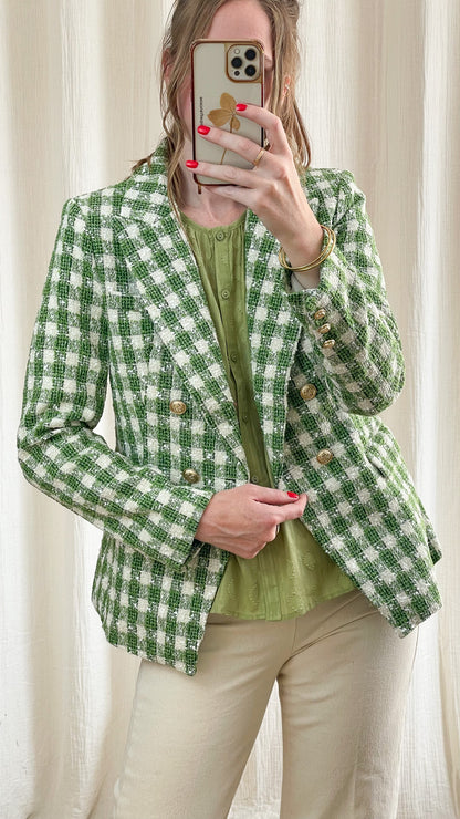 Blazer Sofia - Blazer en tweed vichy