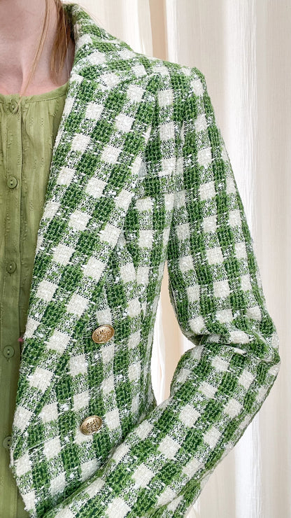 Blazer Sofia - Blazer en tweed vichy