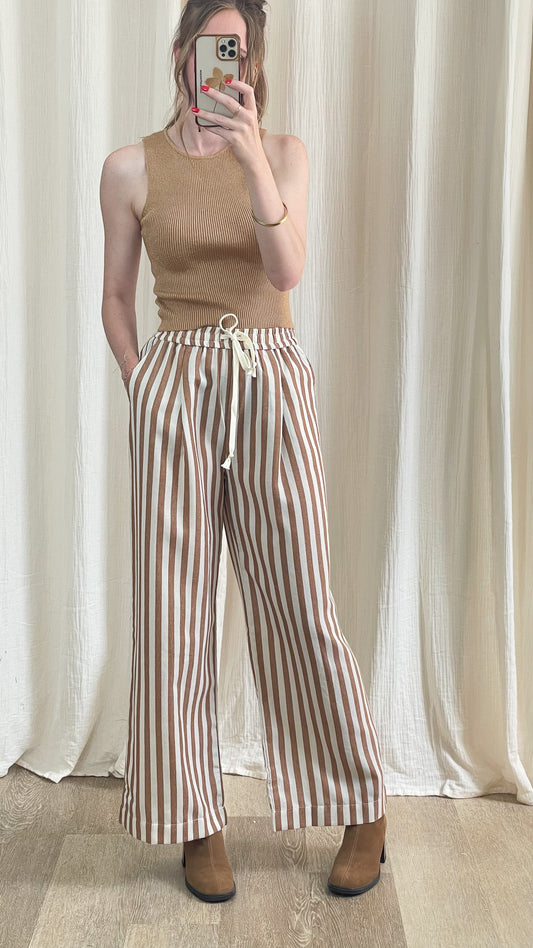 Pantalon Charlène - Pantalon à rayures